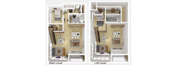 2 Bedroom 2 Bathroom Penthouse Floor Plan Q [1,989 SqFt]